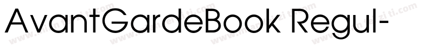 AvantGardeBook Regul字体转换